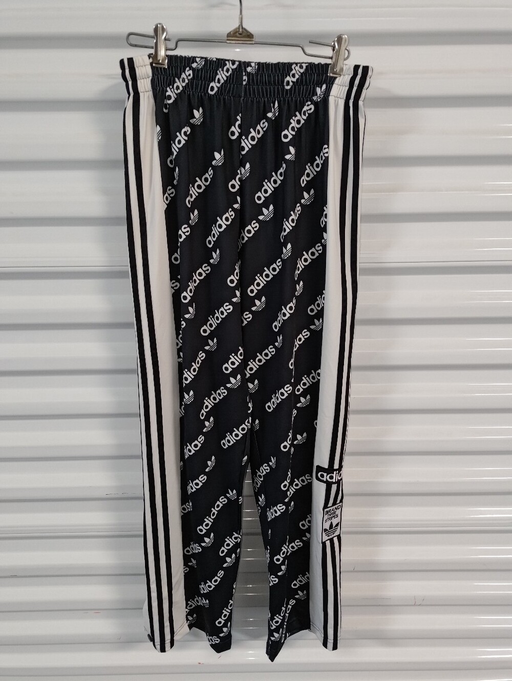 Adidas Originals Adibreak Logomania Popper TrackPants Black Tear Away L
